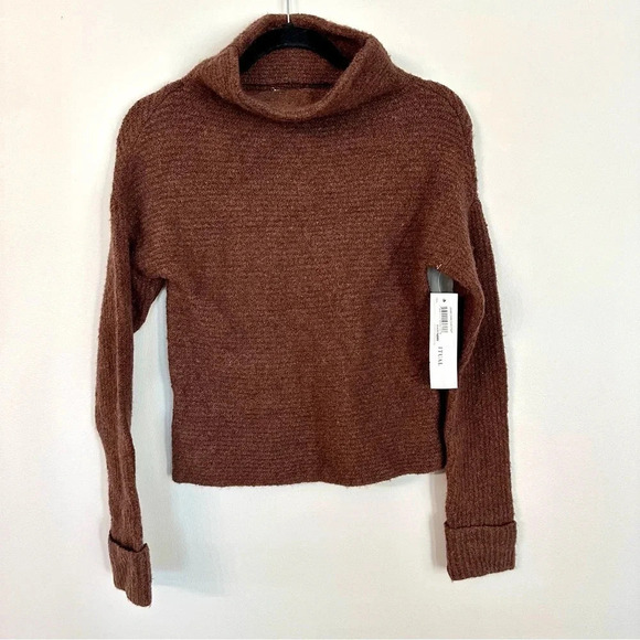 Daily Ritual Women’s Long Sleeve Cowl Neck Ribbed Wool Blend Sweater Size XS NWT - Picture 2 of 9